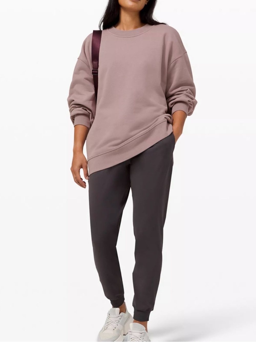 lululemon athletica Perfectly Oversized Dusty Mauve Crewneck Sweatshirt